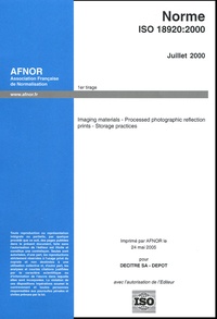 Imaging materials - Processed photographic reflection prints - Storage practices - Norme ISO 18920.pdf