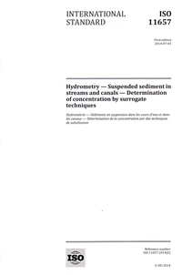 International standard ISO 11657 Hydrométrie