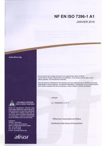 NF EN ISO 7396-1 A1 Systèmes de distribution de gaz médicaux