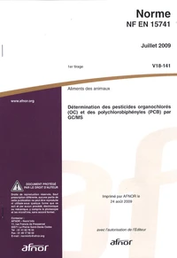Norme NF EN 15741 Aliments des animaux