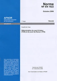 Norme NF EN 1622 Qualité de l'eau