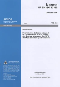 Norme NF EN ISO 13395