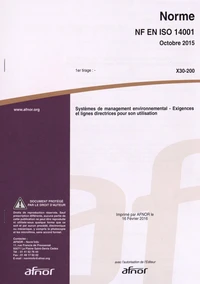 Norme NF EN ISO 14001