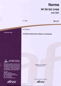Norme NF EN ISO 21606 Art dentaire