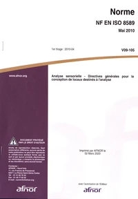 Norme NF EN ISO 8589 Analyse sensorielle