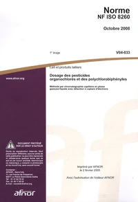Norme NF ISO 8260 Lait et produits laitiers