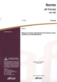 Norme NF P18-452 Bétons