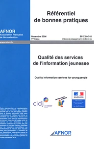 Norme NF : Qualité des services de l'information jeunesse