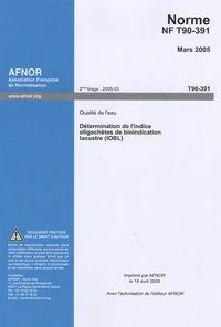 Norme NF T90-391 mars 2005
