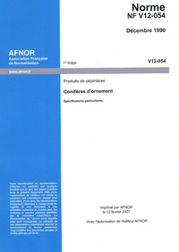 Norme NF V12-054 : Produits de pépinières - Conifères dornement.pdf