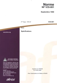 Norme NF V35-001 Miels