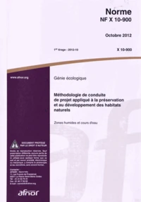 Norme NF X 10-900 Génie écologique