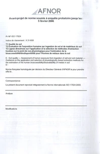 Pr NF ISO 17924