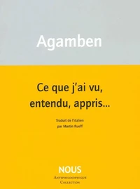 Ce que j’ai vu, entendu, appris…