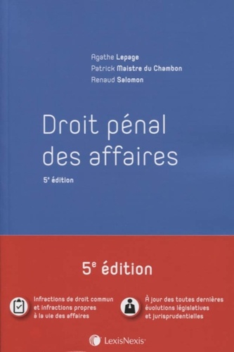 Droit pénal des affaires 5e édition