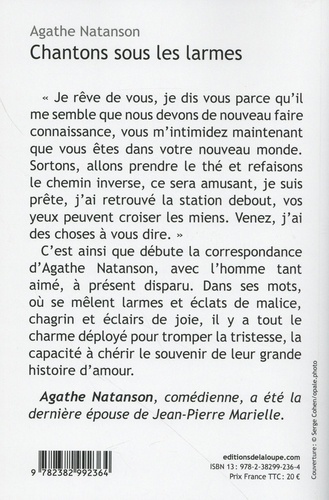Chantons sous les larmes. Lettres à Jean-Pierre Marielle Edition en gros caractères