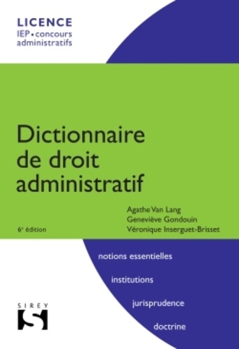 Dictionnaire De Droit Administratif - 