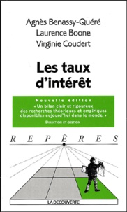 Agnès Bénassy-Quéré et Laurence Boone - Les taux d'intérêt.