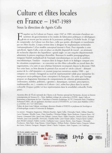 Culture et élites locales en France (1947-1989)