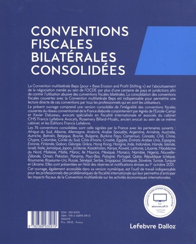 Conventions fiscales bilatérales consolidées 4e édition