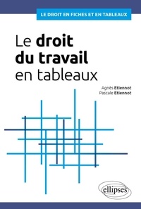 Agnès Etiennot et Pascale Etiennot - Le droit du travail en tableaux.