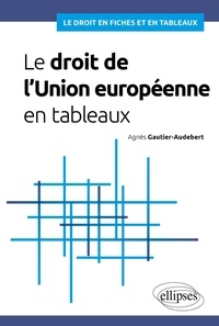 Agnès Gautier-Audebert - Le droit de l'Union européenne en tableaux.
