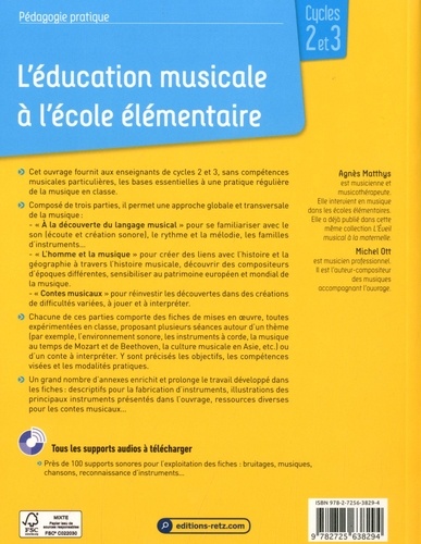 L'éducation musicale à l'école élémentaire Cycles 2 et 3. Ressources numériques
