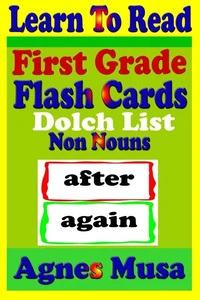 First Grade Flash Cards - Dolch List Non Nouns