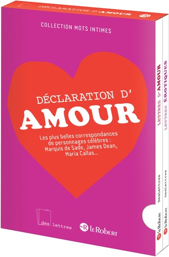 Agnès Pierron - Déclaration d'amour - 2 volumes : Lettres érotiques ; Lettres d'amour.