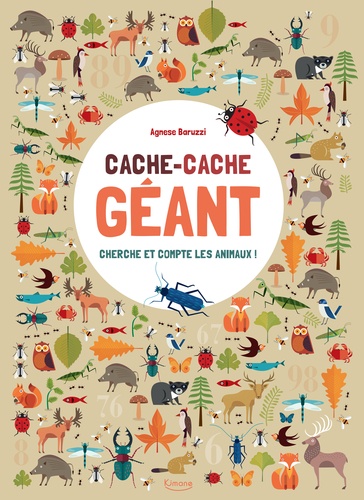 Cache-cache géant. Cherche et compte les animaux