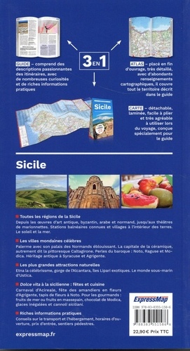 Sicile. Guide + Atlas + Carte 1/450 000