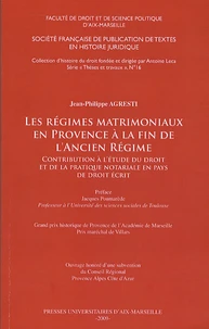 Les régimes matrimoniaux en Provence à la fin de l'Ancien Régime