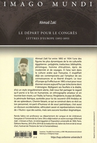 Le départ pour le Congrès. Lettres sur l'Europe (1892-1894)