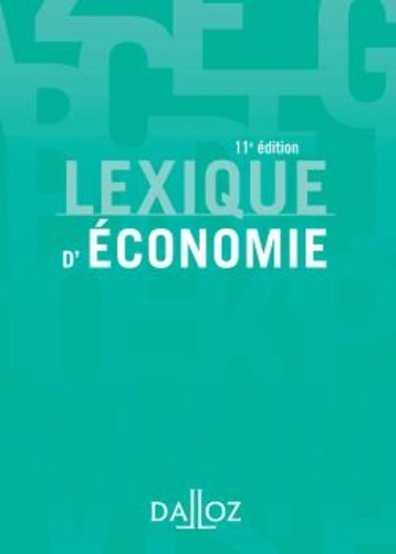 Lexique d'économie 11e édition