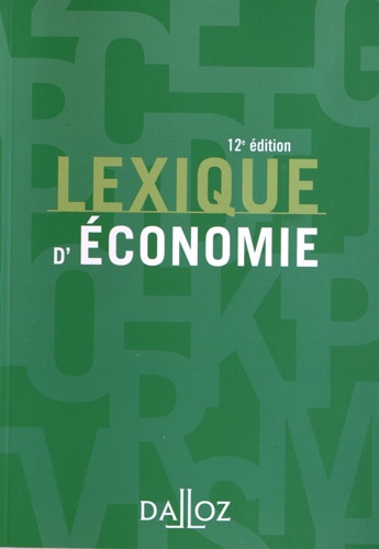 Lexique d'économie 12e édition