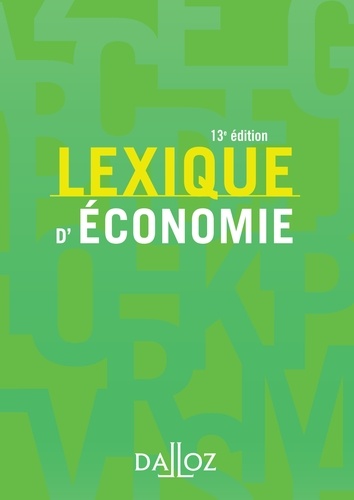 Lexique d'économie 13e édition
