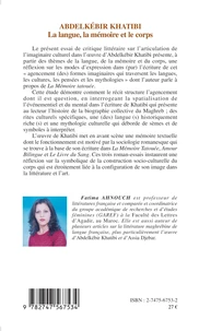 Abdelkébir Khatibi, la langue, la mémoire et le corps
