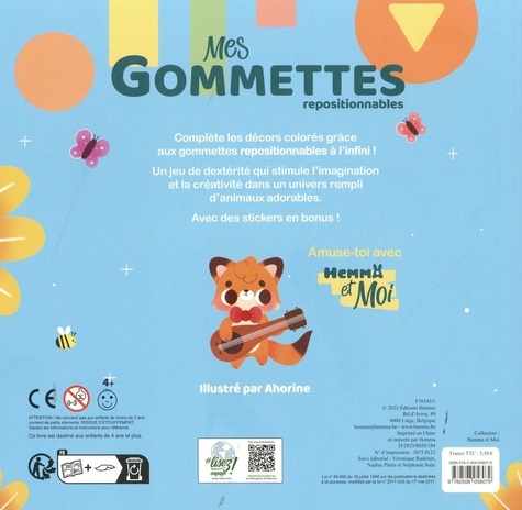 Mes gommettes. Les animaux. Gommettes repositionnables