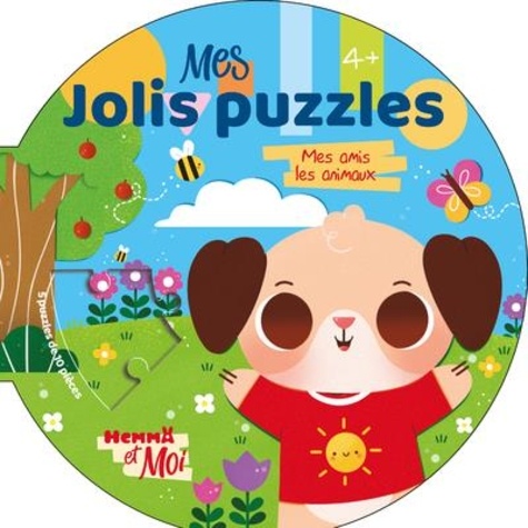 Mes jolis puzzles Mes amis les animaux. 5 puzzles de 10 pièces