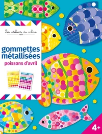 Gommettes métallisées poissons d'avril