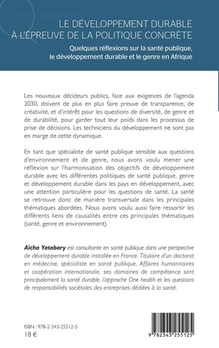 Le développement durable à l'épreuve de la politique concrète. Quelques réflexions sur la santé publique, le développement durable et le genre en Afrique