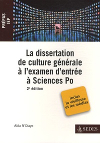 Aïda N'Diaye - La dissertation de culture générale à Sciences Po.
