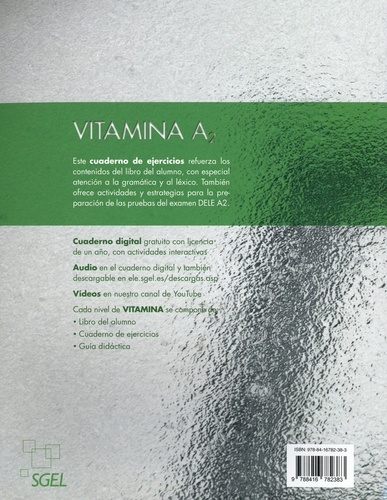 Vitamina A2. Cuaderno de ejercicios