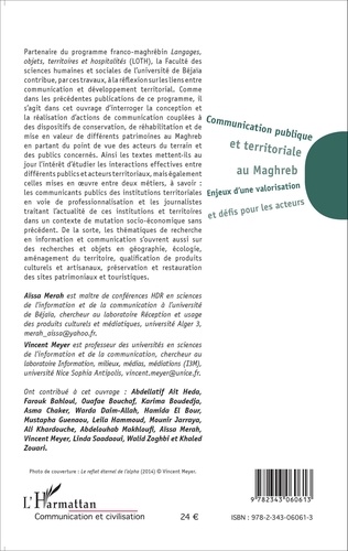 Communication publique et territoriale au Maghreb. Enjeux d'une valorisation et défis pour les acteurs