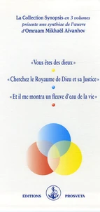 Coffret Synopsis en 3 volumes : "Vous êtes des dieux" ; "Cherchez le royaume de Dieu et sa justice" ; "Et il me montra un fleuve d'eau de la vie"