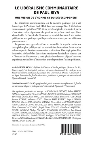Le libéralisme communautaire de Paul Biya. 2 Une vision de l'homme et du développement - Tome 2