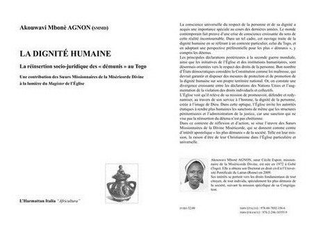 Akouwani Mbonè Agnon - La dignité humaine - La réinsertion socio-juridique des "démunis" au Togo.