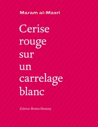 Cerise rouge sur carrelage blanc