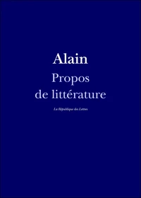 Propos de littérature