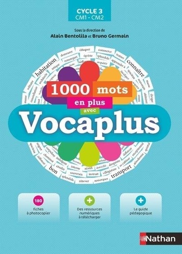 1000 mots en plus avec Vocaplus cycle 3 CM1-CM2  Edition 2019 -  avec 1 Cédérom